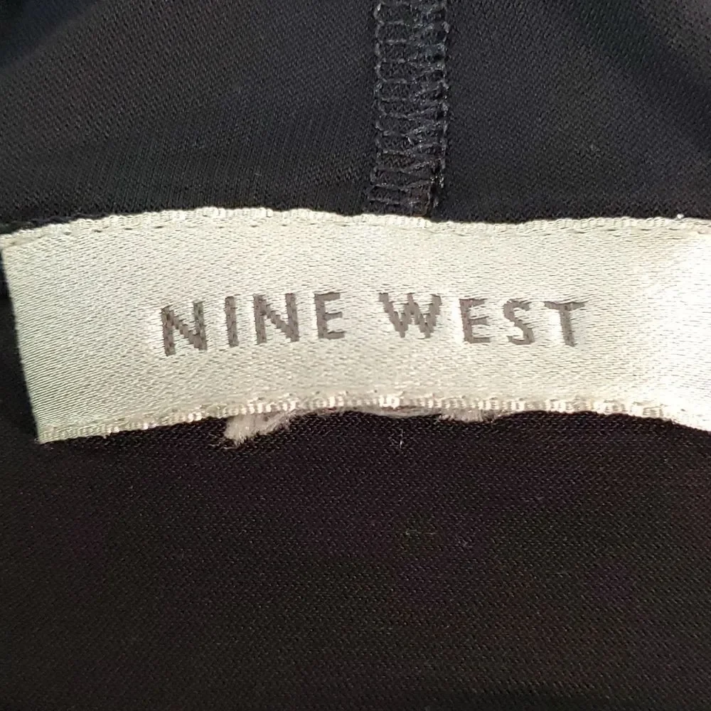 Nine West chiffon black‎ top, size large. Great for layered look.